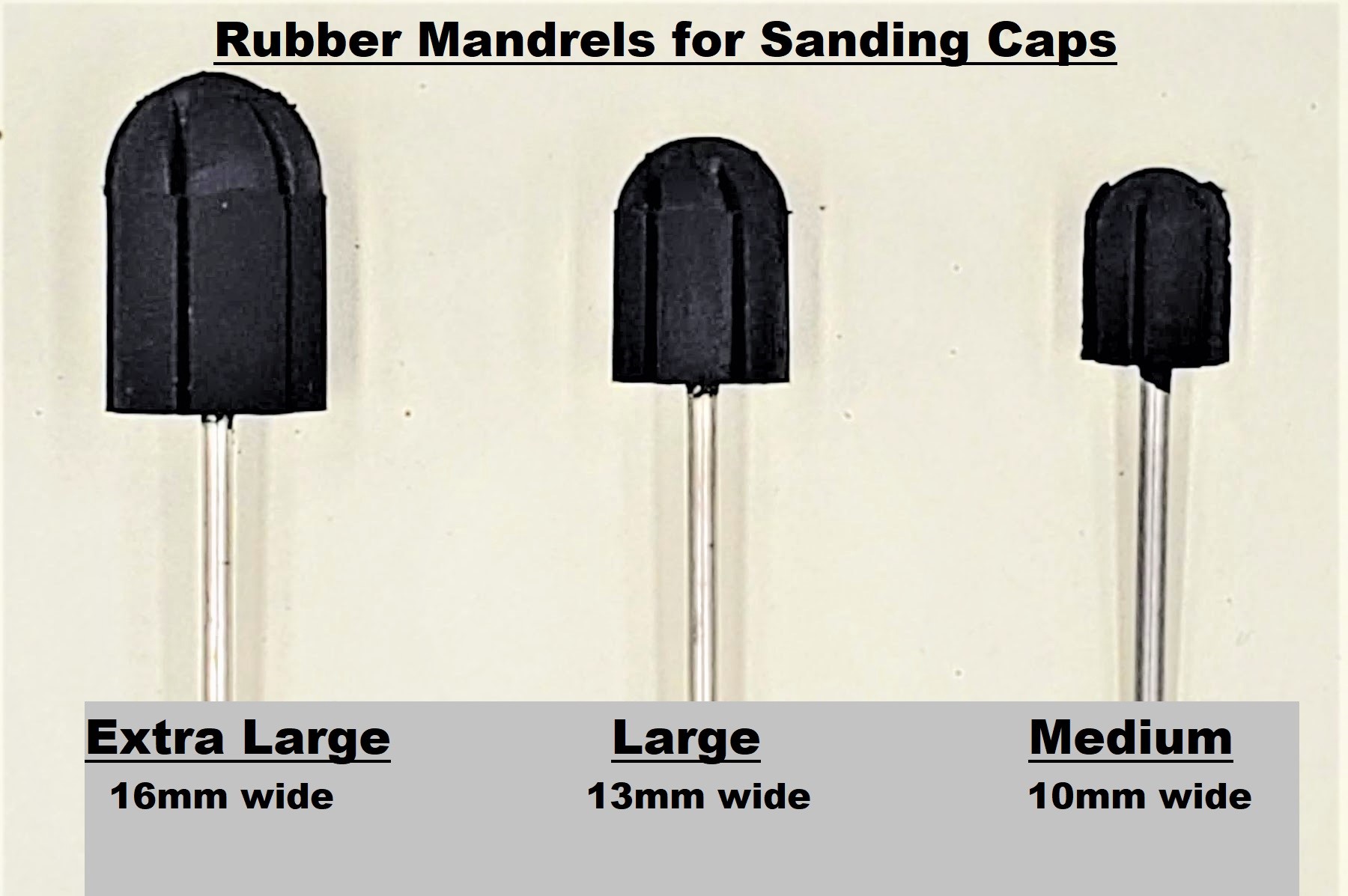 Mandrel 3/32 Shaft -PE10- for Sanding Band for Podiatry